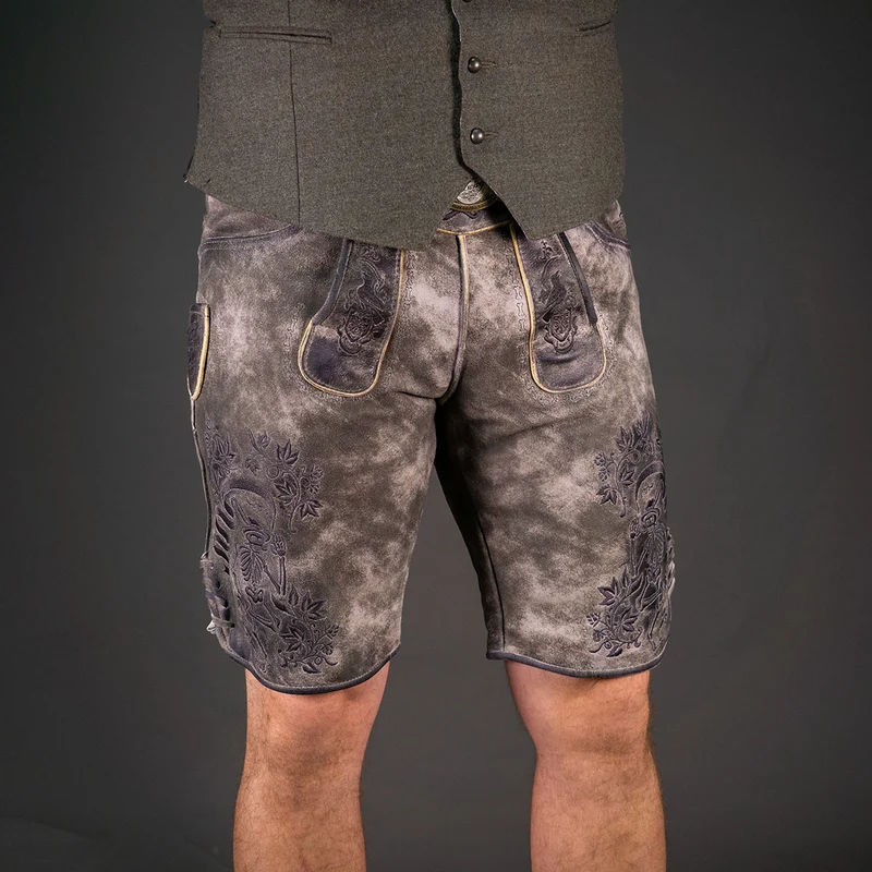 Himmel Arsch und Zwirn Lederhose Boandlkramer Nappato Stein Schwarz
