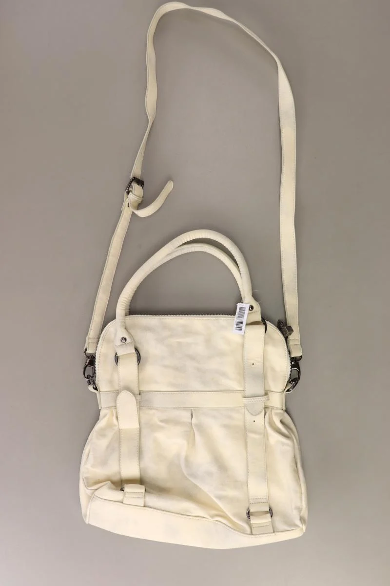 Fracomina Henkeltasche mit Nieten creme aus Kunstleder