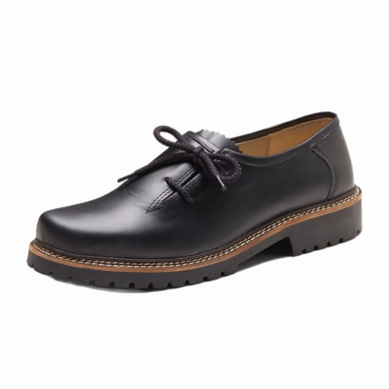 Haferlschuhe Almsach schwarz Nappaleder