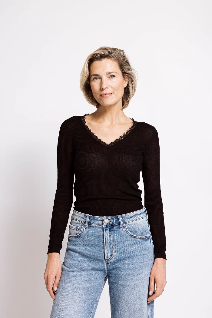 Zhrill Longsleeve Riley schwarz