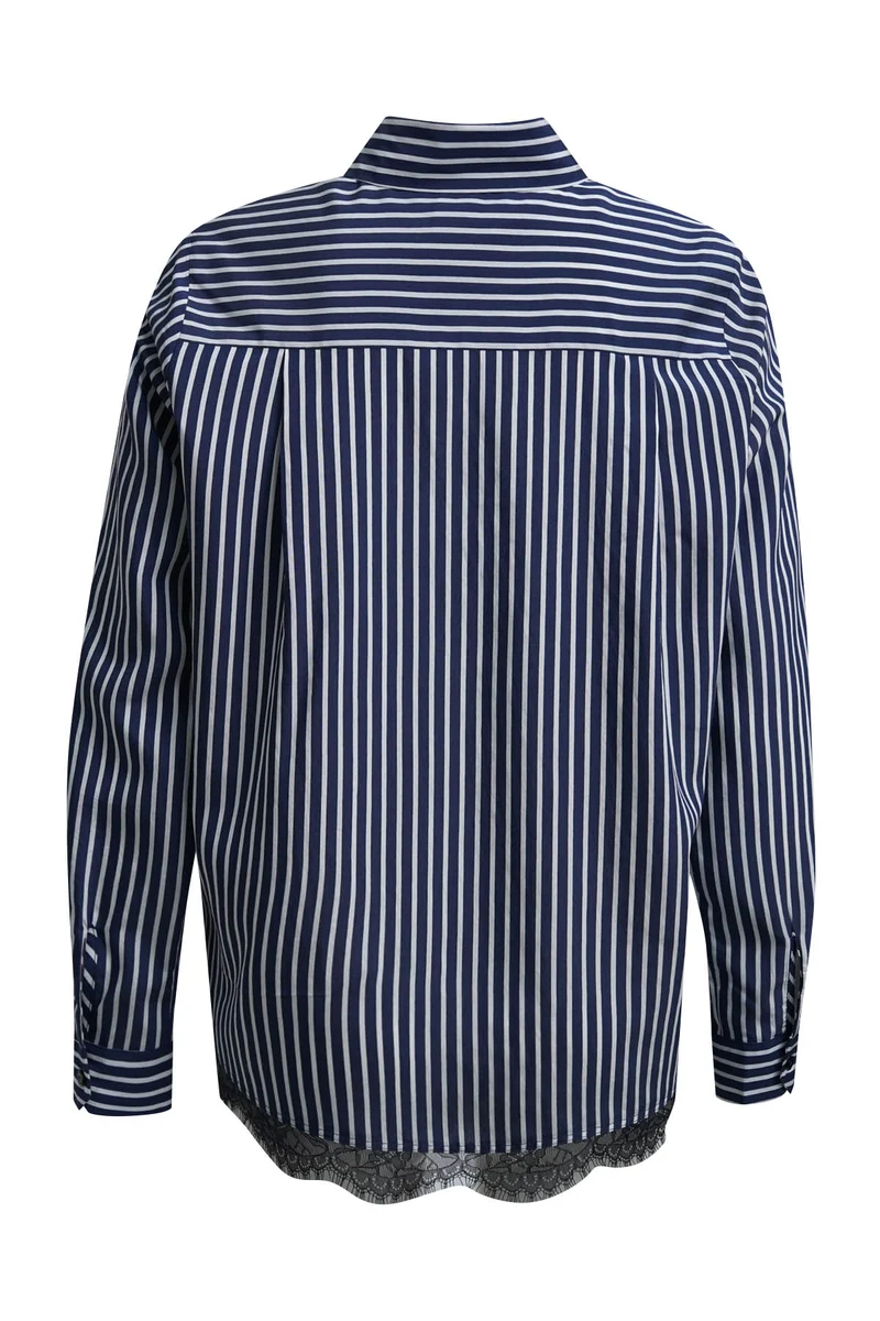 Milano Hemdbluse navy print