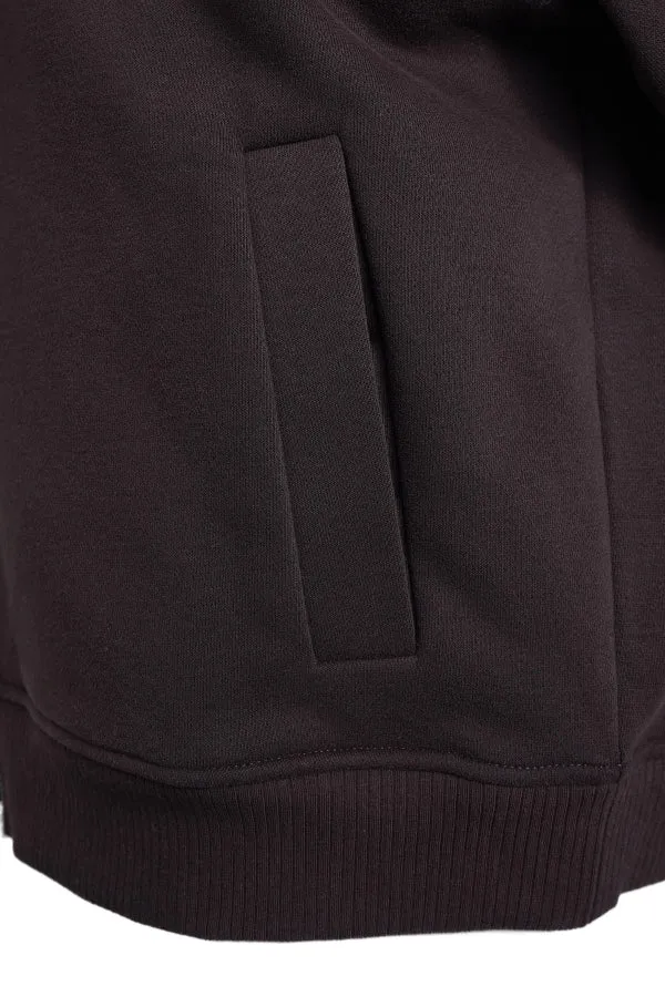 Smith & Soul Oversize Sweatjacke dark choc