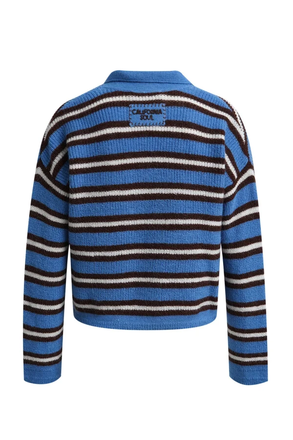 Smith & Soul Striped Pullover saphire print