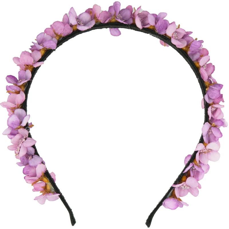 Blumen Haarreif "Elfe" - Schmaler Blütenkranz | Flieder