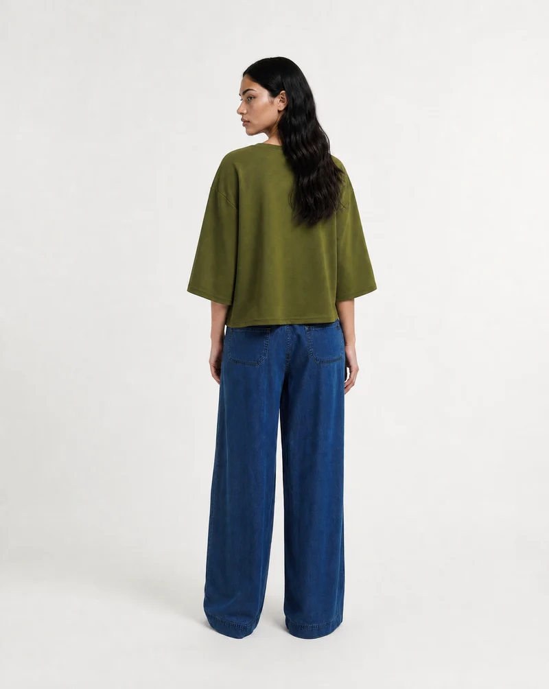 Smith & Soul Boxy Sweatshirt olive