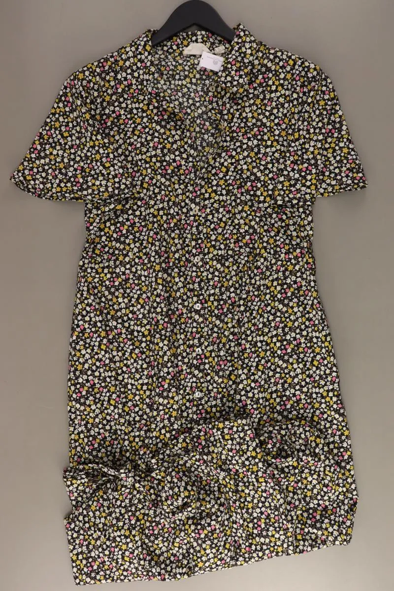 The Shirt Company Kurzarmkleid Gr. 40 mit Blumenmuster mehrfarbig aus Polyester