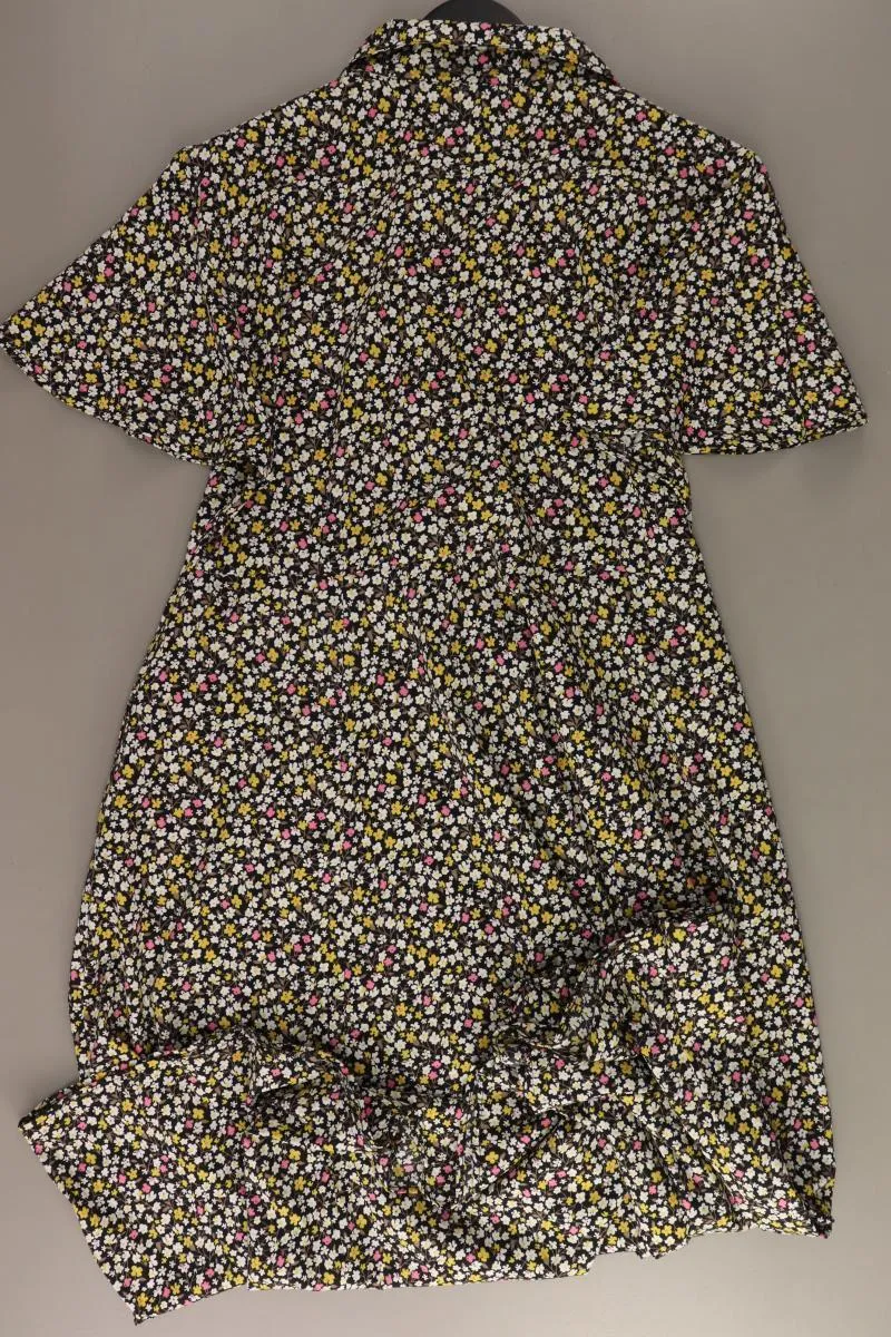 The Shirt Company Kurzarmkleid Gr. 40 mit Blumenmuster mehrfarbig aus Polyester