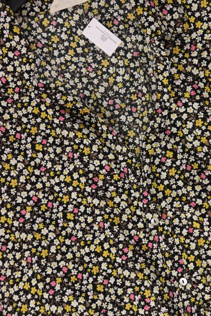 The Shirt Company Kurzarmkleid Gr. 40 mit Blumenmuster mehrfarbig aus Polyester