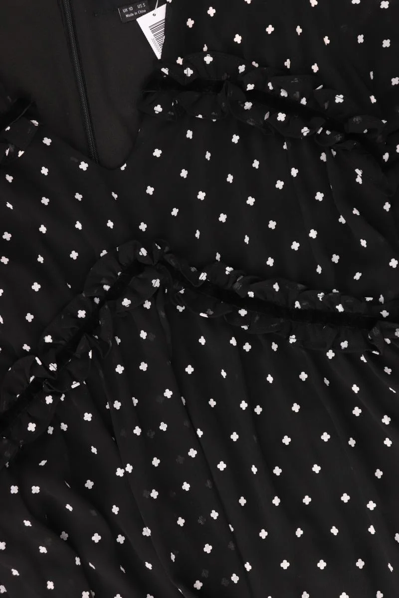 Lost Ink Langarmkleid Gr. S schwarz aus Polyester