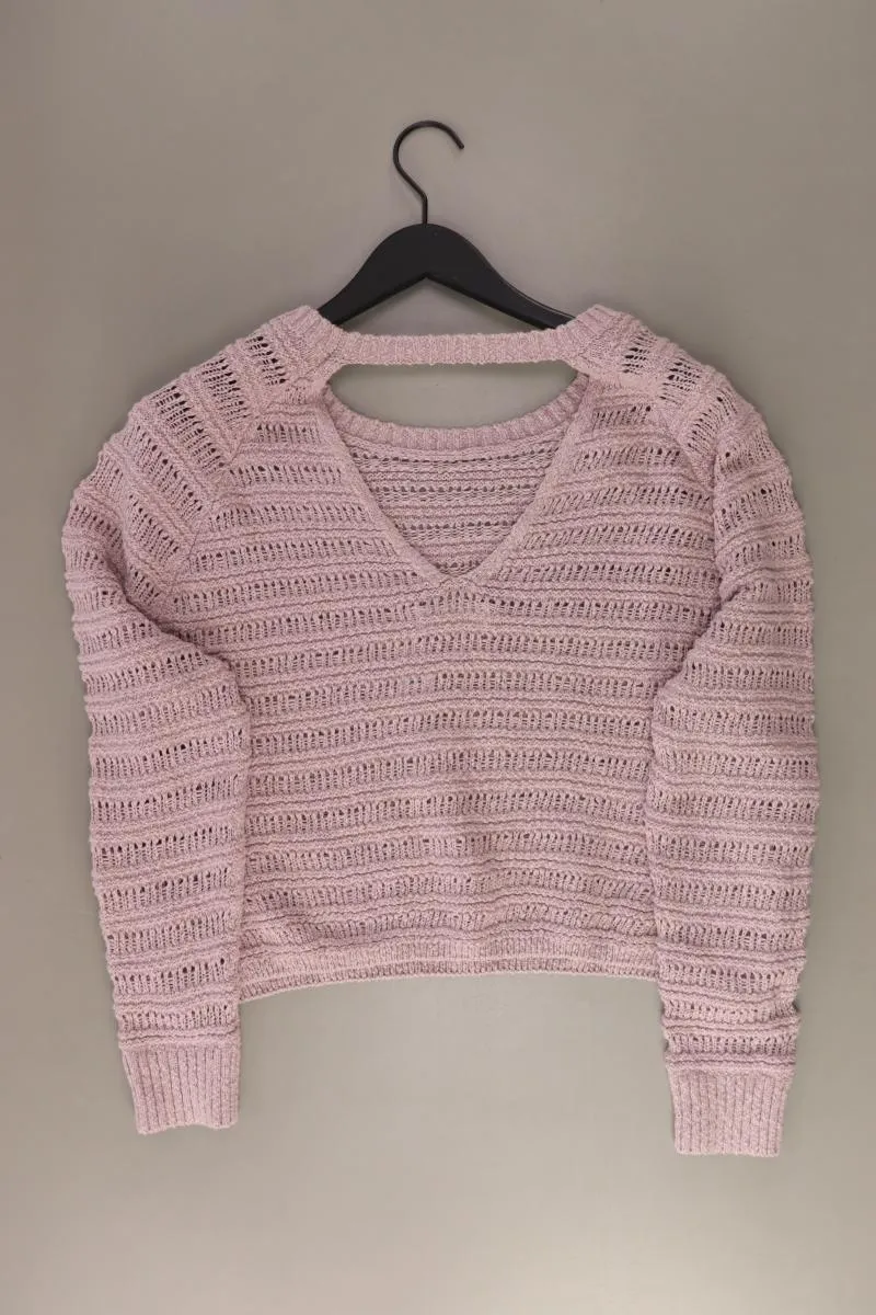 Hollister Grobstrickpullover Gr. L rosa aus Baumwolle