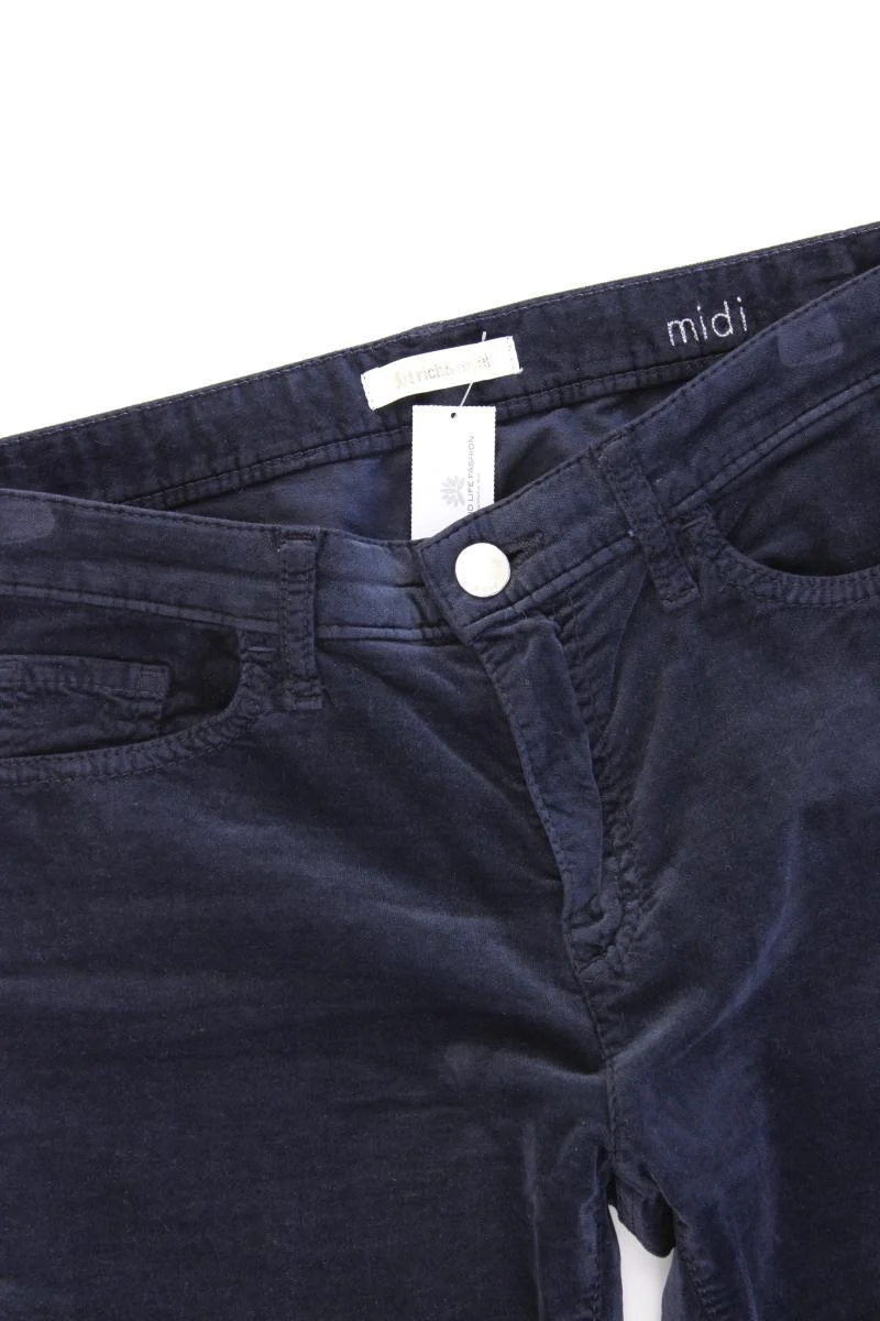 Rich&Royal Samthose Gr. w28/L32 blau aus Baumwolle