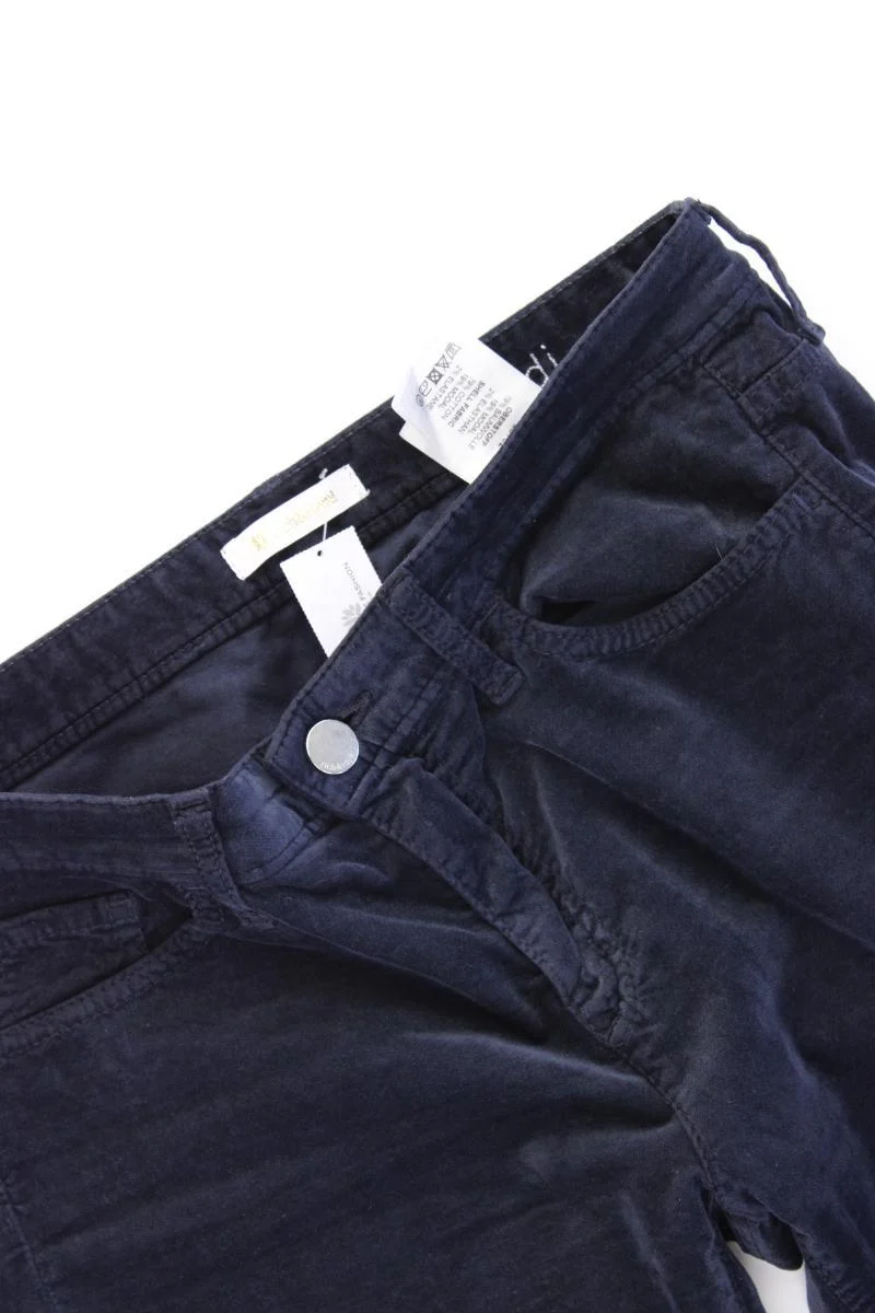 Rich&Royal Samthose Gr. w28/L32 blau aus Baumwolle