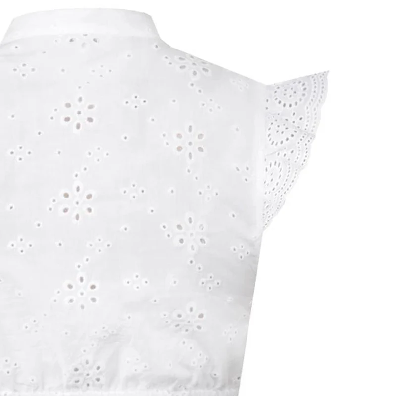 MarJo Dirndlbluse "Kunreuth" Flügelarm | Offwhite