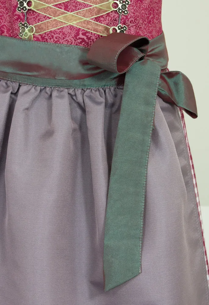 Isar-Trachten Jugend Dirndl "Rabea" | Beere Grau