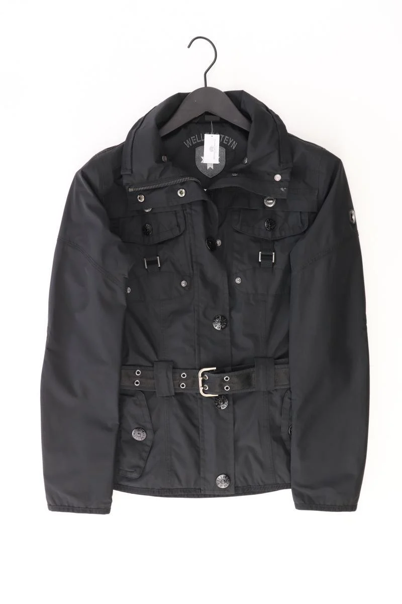 Wellensteyn Jacke "Chocolate" Gr. S mit Gürtel schwarz aus Polyester