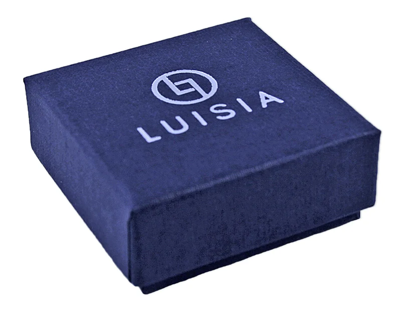 LUISIA® Halskette "Ciri" mit Premium Kristallen - 11 mm - Silber / Royal Blue Delite