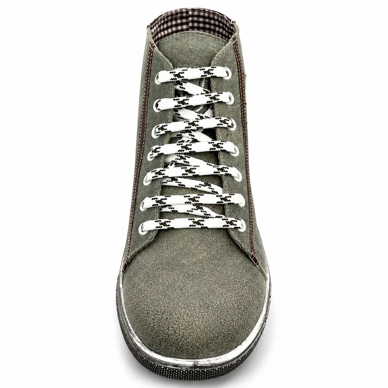 MADDOX Trachten Leder Schuhe Hohe Sneaker "Marinus" | Marmor/Stein
