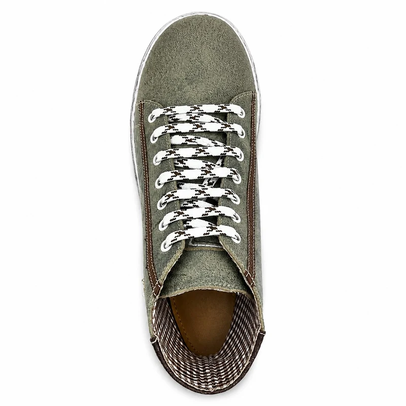 MADDOX Trachten Leder Schuhe Hohe Sneaker "Marinus" | Marmor/Stein