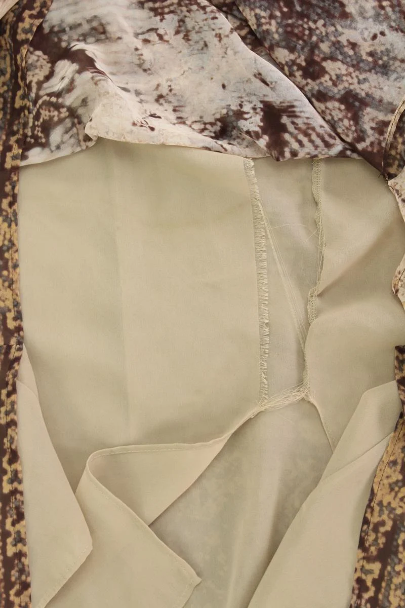 Elena Miro Maxirock Gr. 44 mit Tierdruck braun