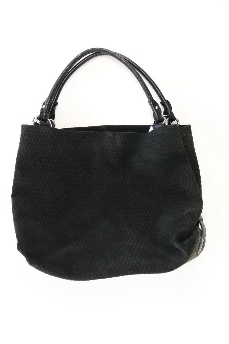 Henkeltasche schwarz aus Leder
