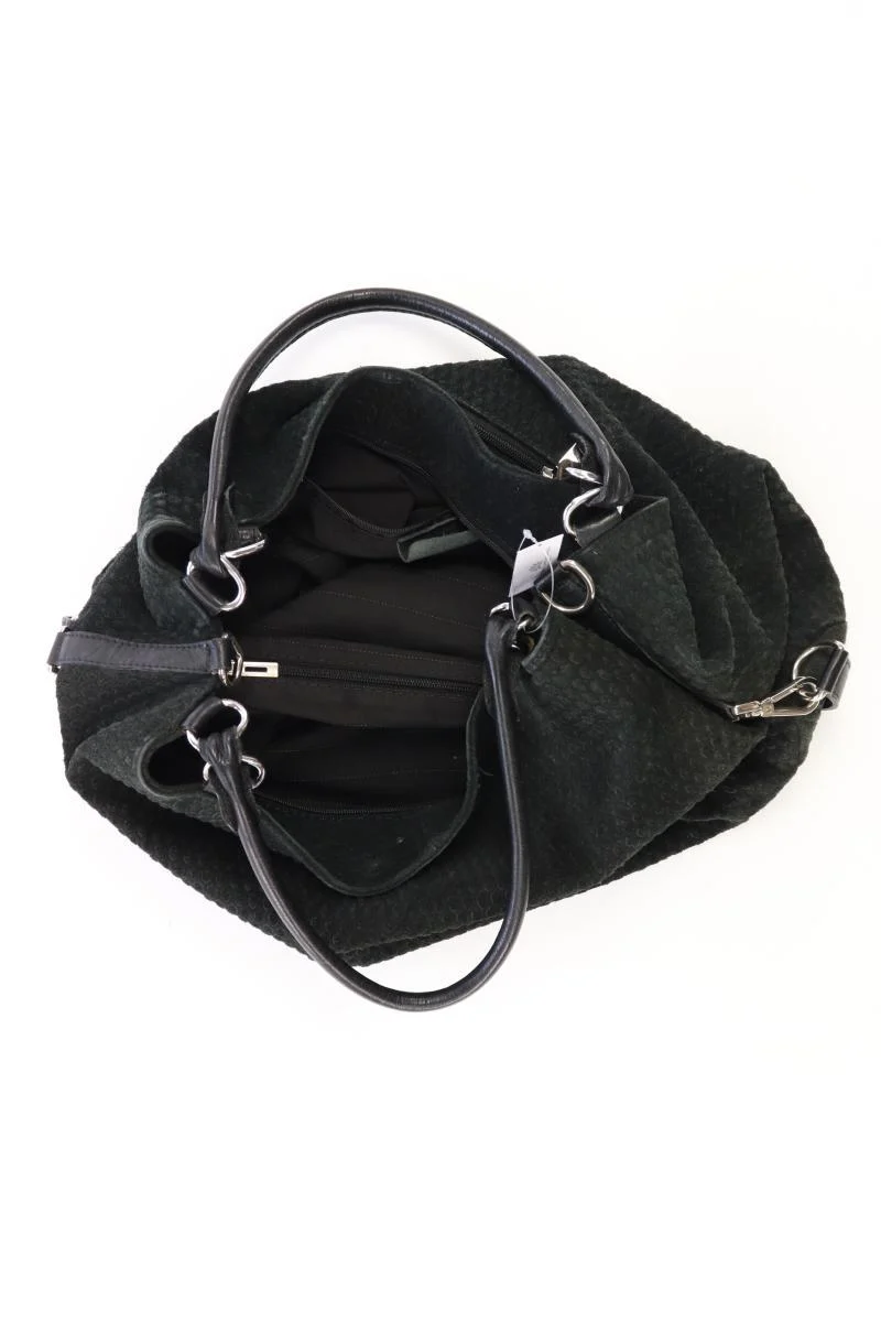 Henkeltasche schwarz aus Leder