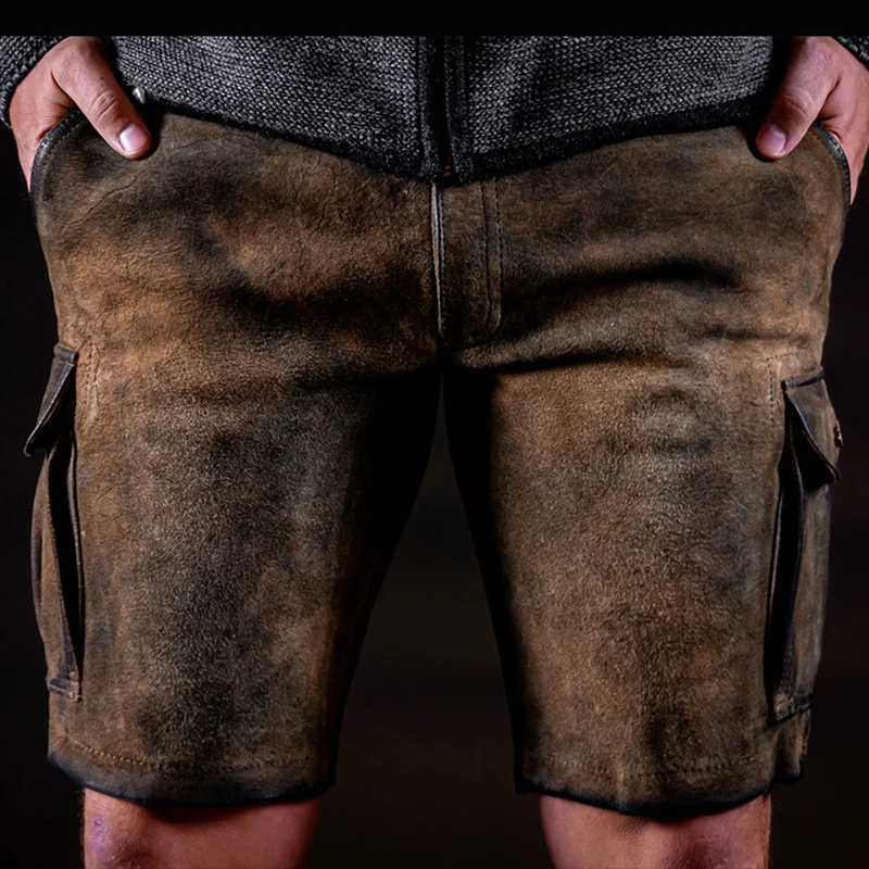 Datschi Trachten Cargo Lederhose Ludwig Ziegenleder