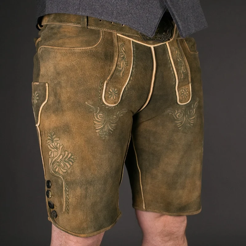 Datschi Trachten Lederhose Matthias Braun Grün