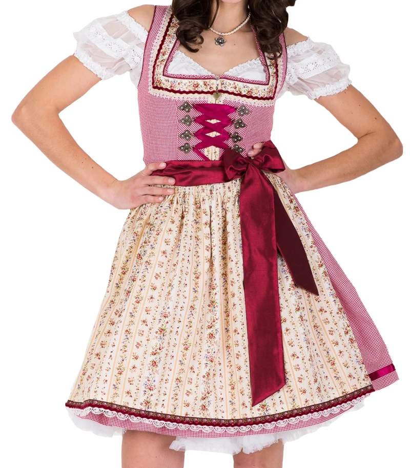 Krüger MADL Dirndl Glam Girl - Rot 60cm