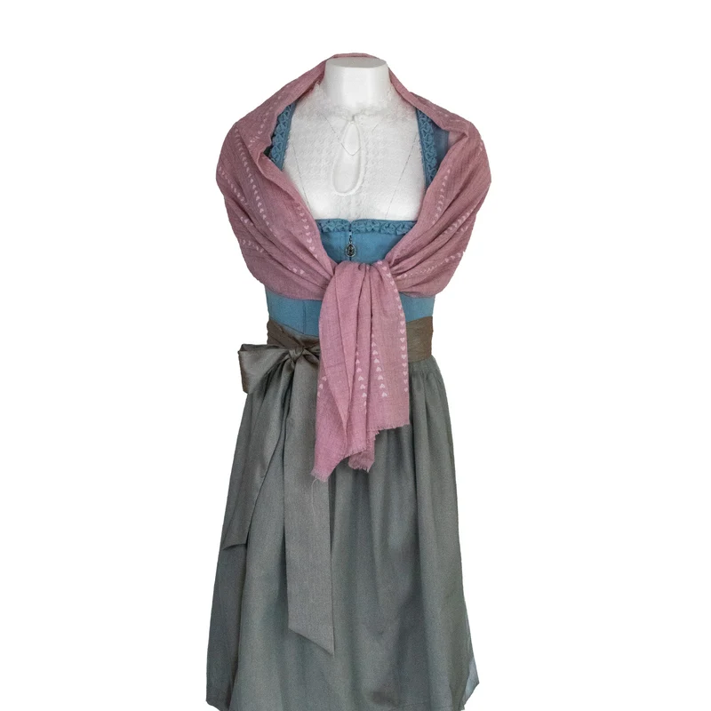 Halstuch Schal Unifarben mit Herzen und Glitzer Streifen 185 x 70 cm | Beere