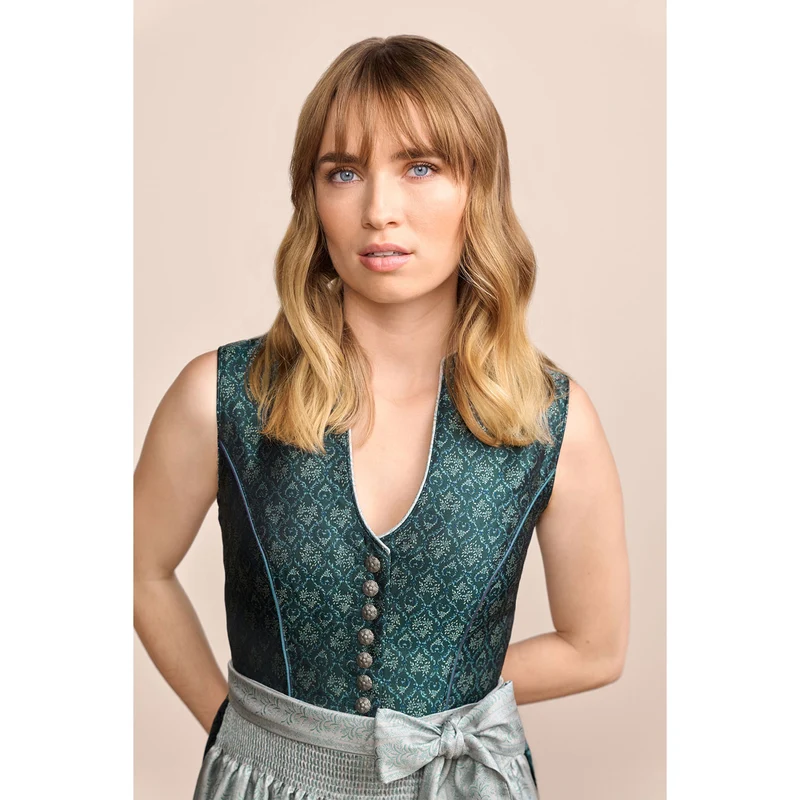 Krüger MADL Dirndl "Inja" 413569 | Dunkelgrün 60cm