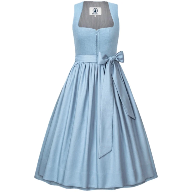 Dirndl Liga Di Bavaria Babyblau Cord&Leinen 70cm