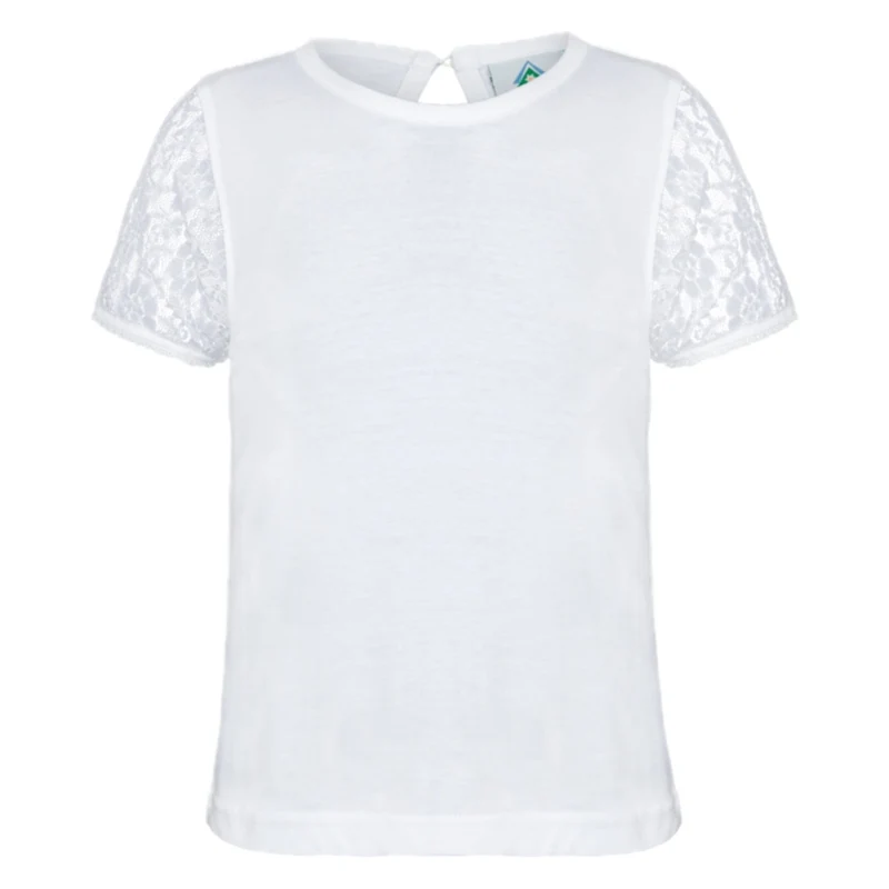 Kinder T-Shirt mit Spitze