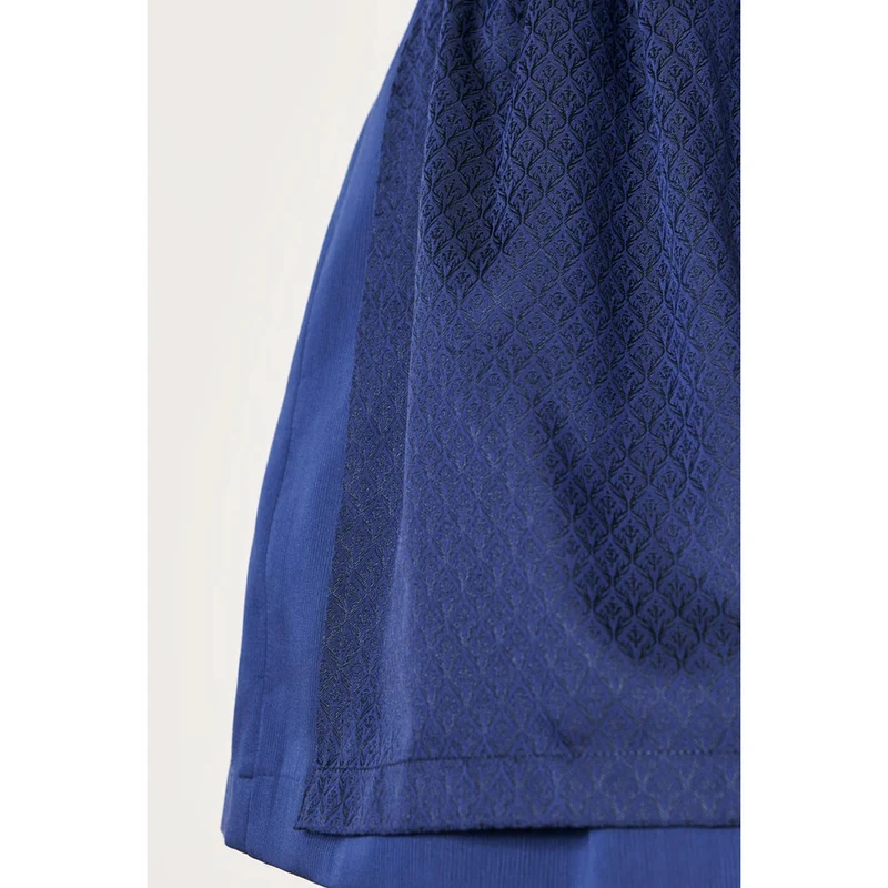 Krüger Dirndl Alisha Blau Samt 60cm