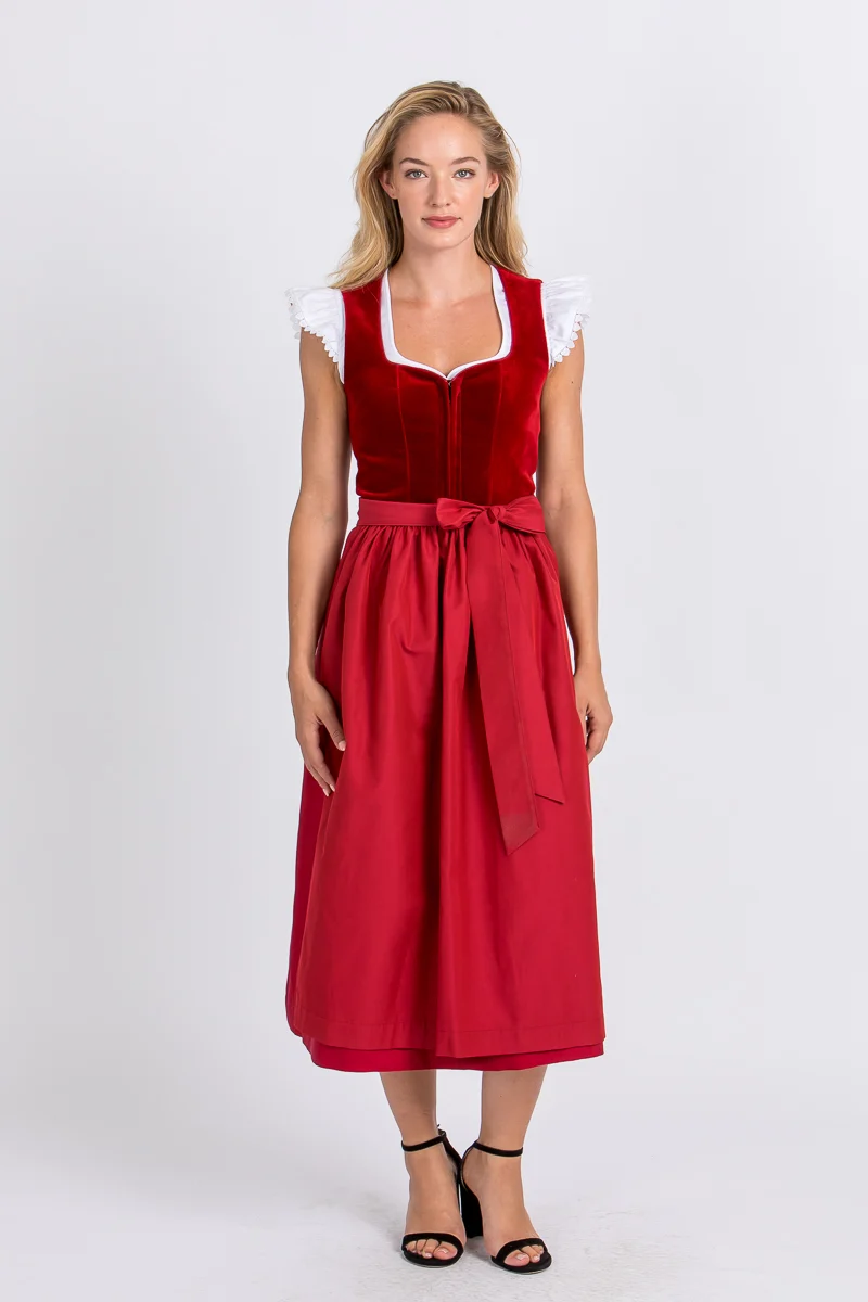 Almliebe Dirndl Christl rot