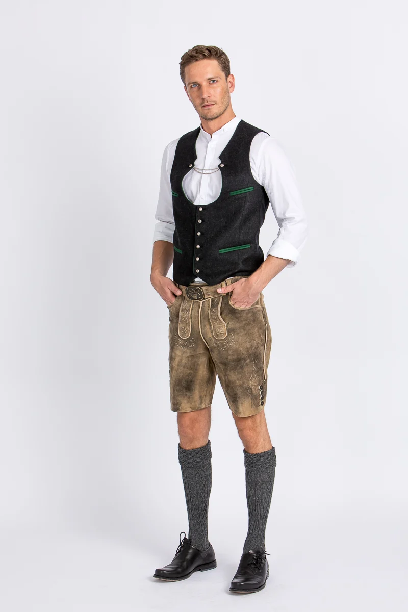 Gebrüder Orth Miesbacher Weste anthra