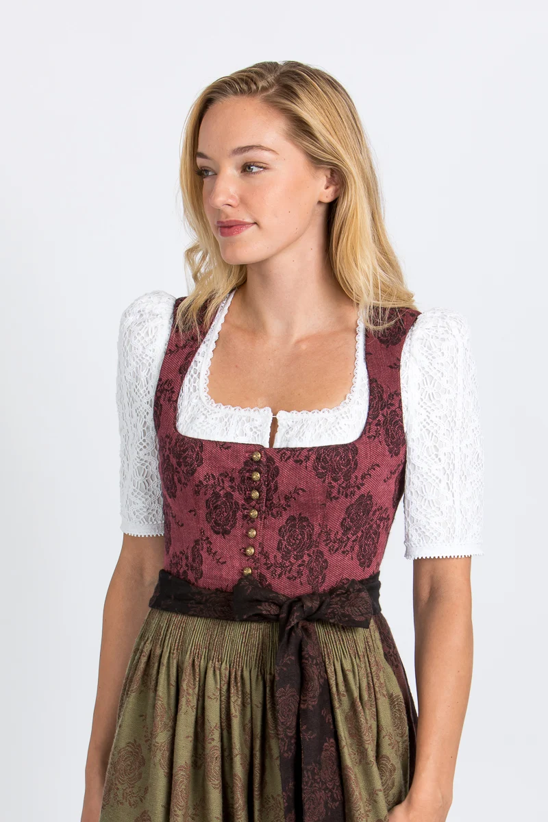 Gottseidank Dirndl Monika rose/grün