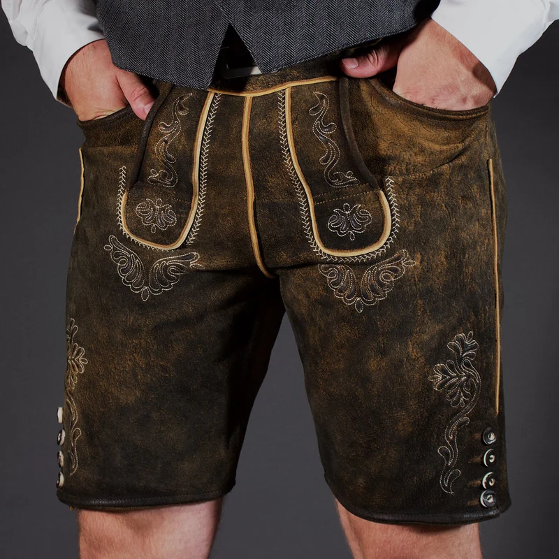 Datschi Trachten Lederhose Sigmund Braun Rustikal