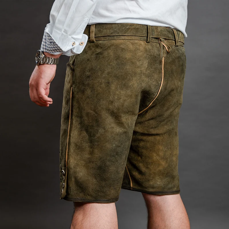 Datschi Trachten Lederhose Andreas Braun Grün