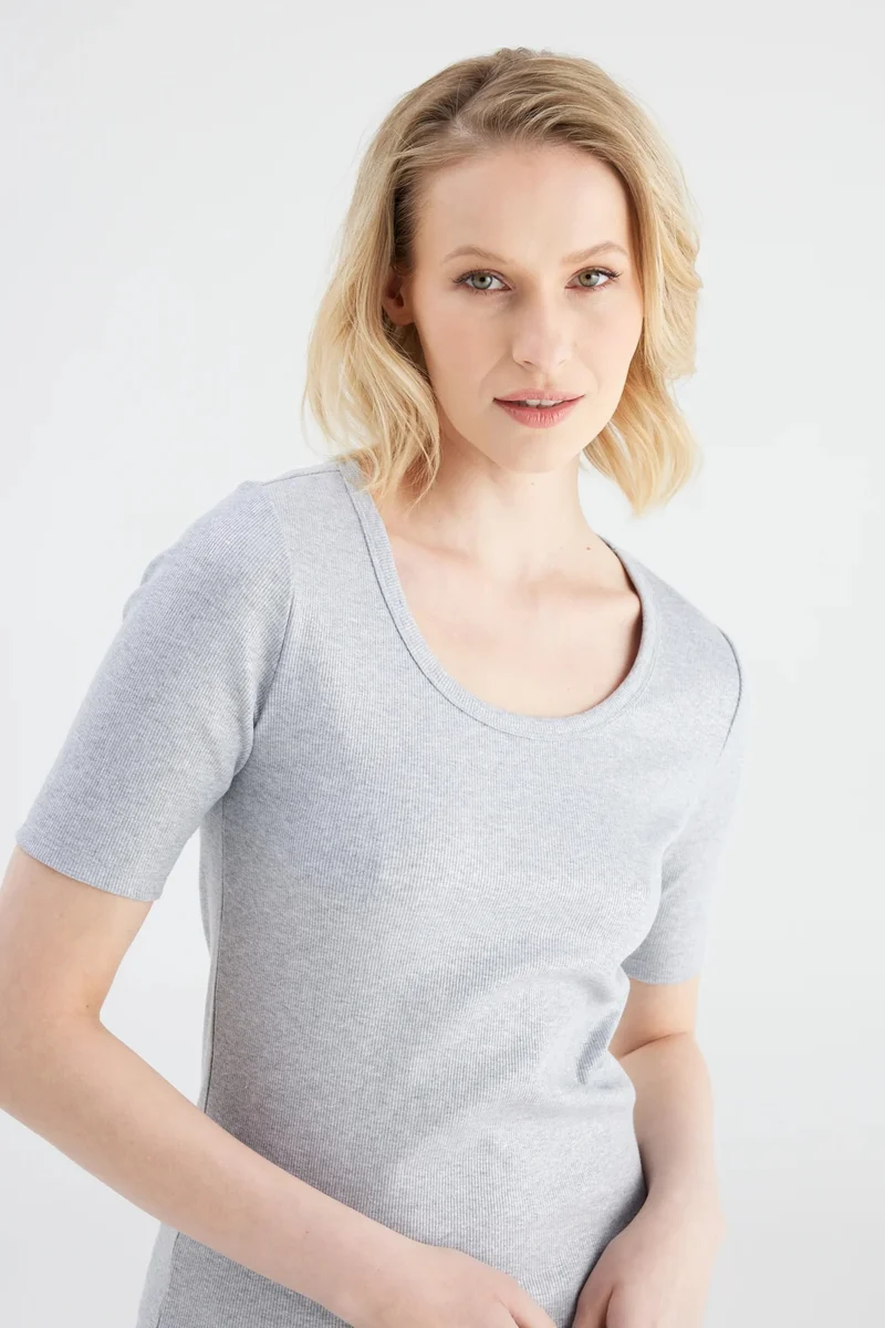 Cup of Joe T-shirt Alina light silver