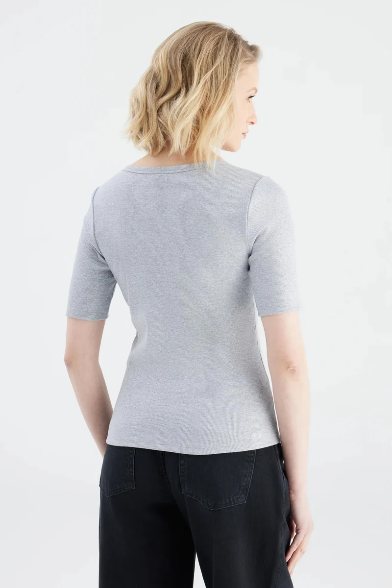 Cup of Joe T-shirt Alina light silver