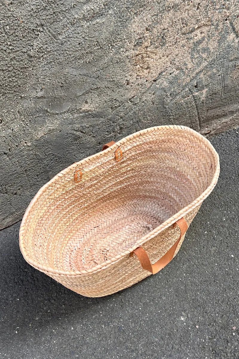 Espdrij kleine Korbtasche/Palmbasket short Handle nature