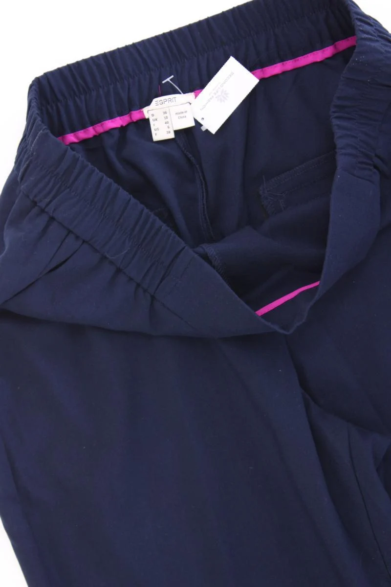 Esprit Stoffhose Gr. 36 blau