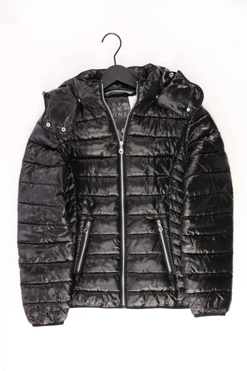Street One Steppjacke Gr. 38 neuwertig schwarz aus Polyester