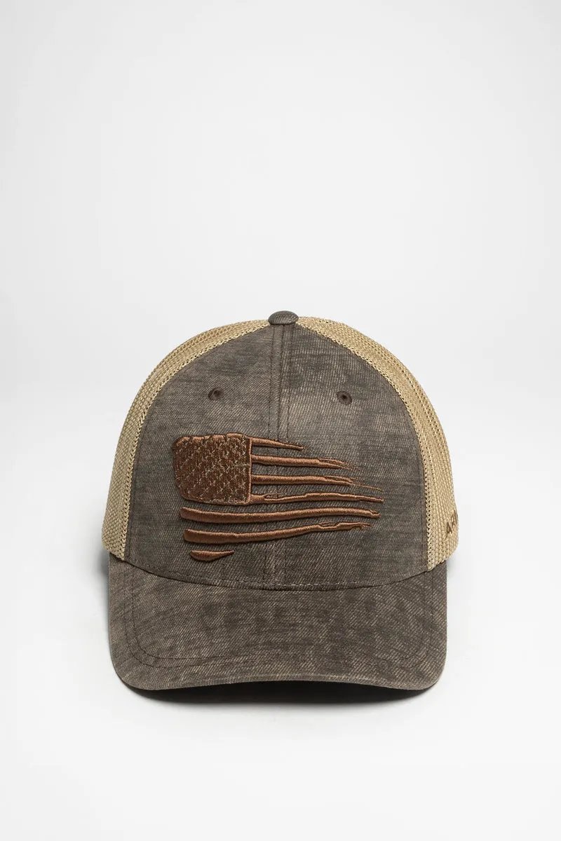 FLAG EMBROIDERED Herren Braun