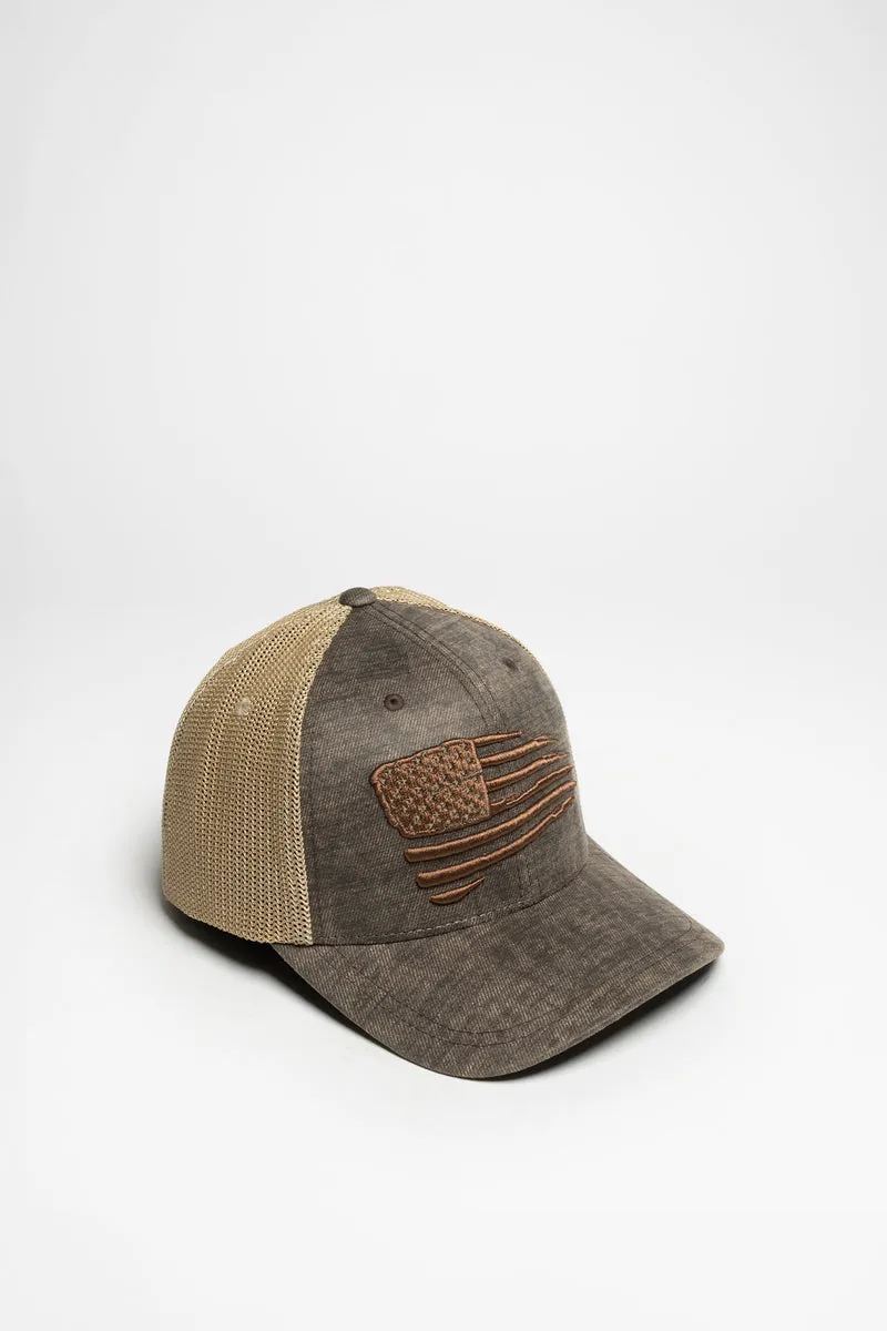 FLAG EMBROIDERED Herren Braun
