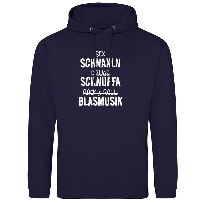 Schnaxln Schnupfa Blasmusik Hoodie