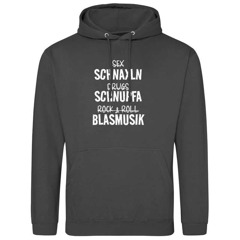 Schnaxln Schnupfa Blasmusik Hoodie