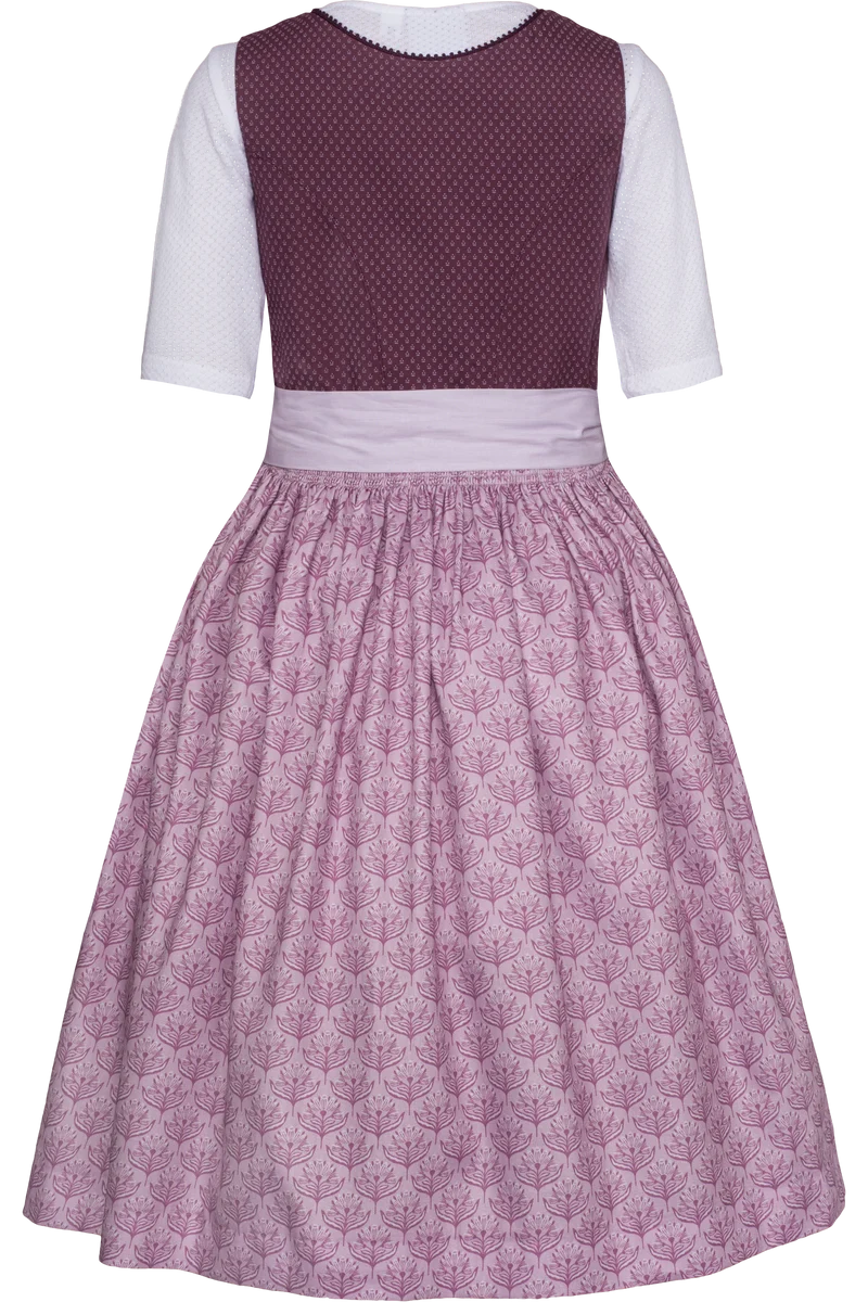 Kinder Baumwolldirndl mit Bluse - beere