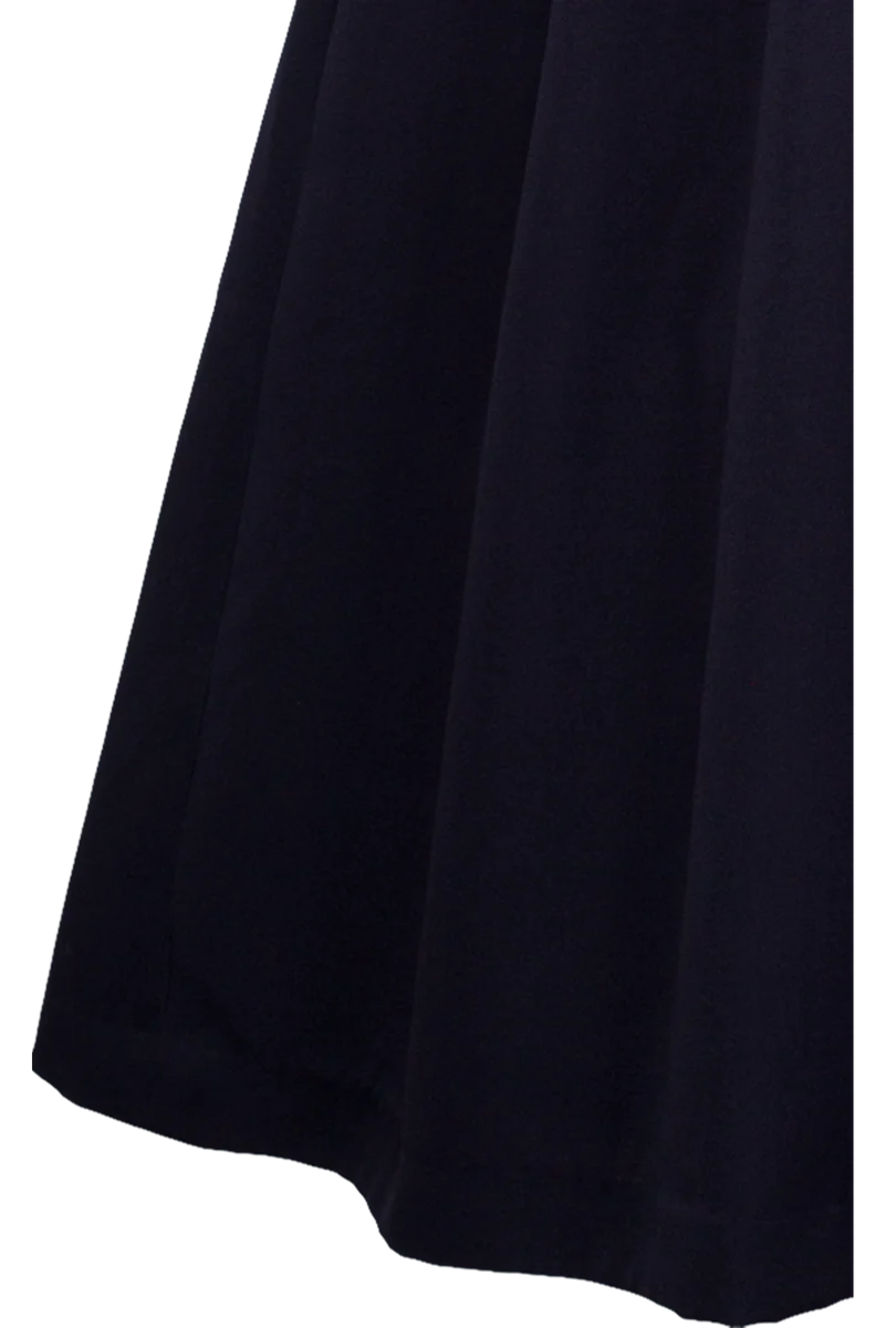 Langes Dirndl mit Herz-und Blumenjacquardmuster - blau