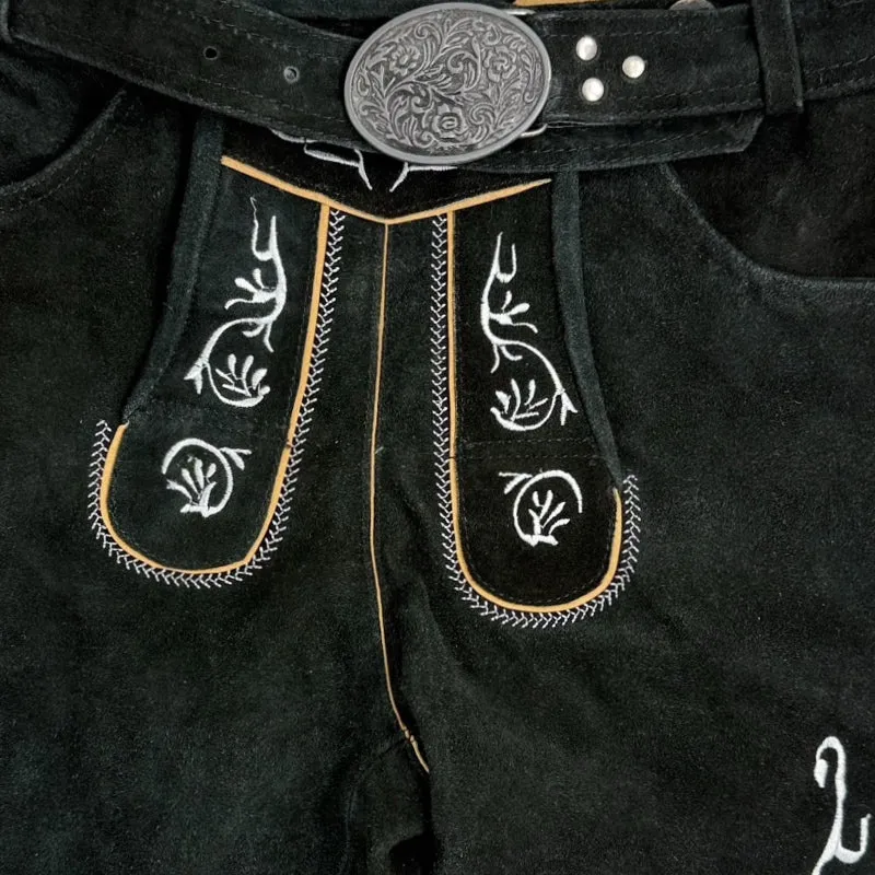 Lederhose König Ludwig Schwarz